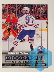 2015-16 Upper Deck Biography of a Season Connor McDavid #BIOCM-8 Rookie